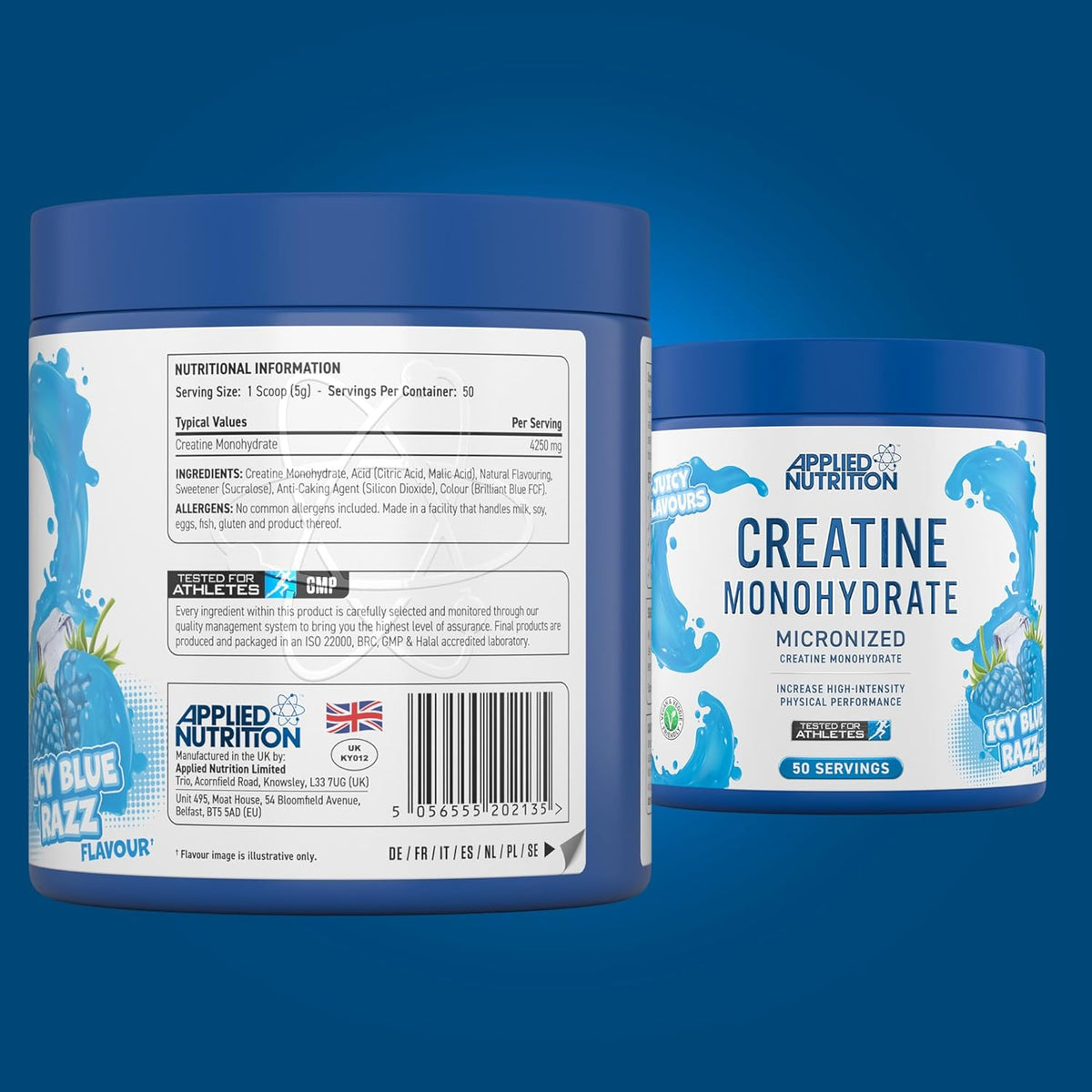 Applied Nutrition Creatine Monohydrate Micronized Powder | 250g (50 Servings)