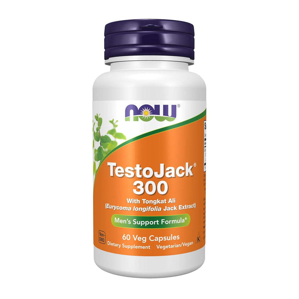 NOW Foods TestoJack 300 Herbal Formula | 60 Veg Capsules