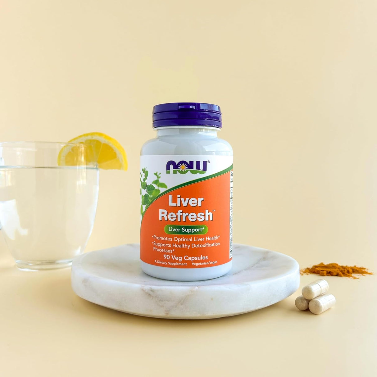 Now Foods Liver Refresh | Liver Support | Milk Thistle Extract and unique Herb-Enzyme Blend |  90 Veg Capsules