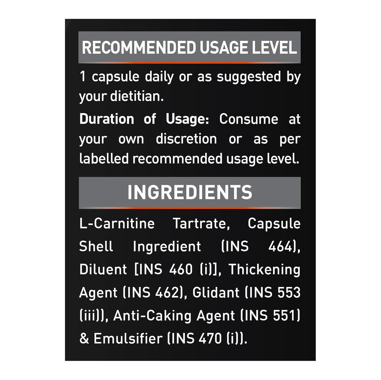 MuscleBlaze L-Carnitine L-Tartrate - 60 Capsules