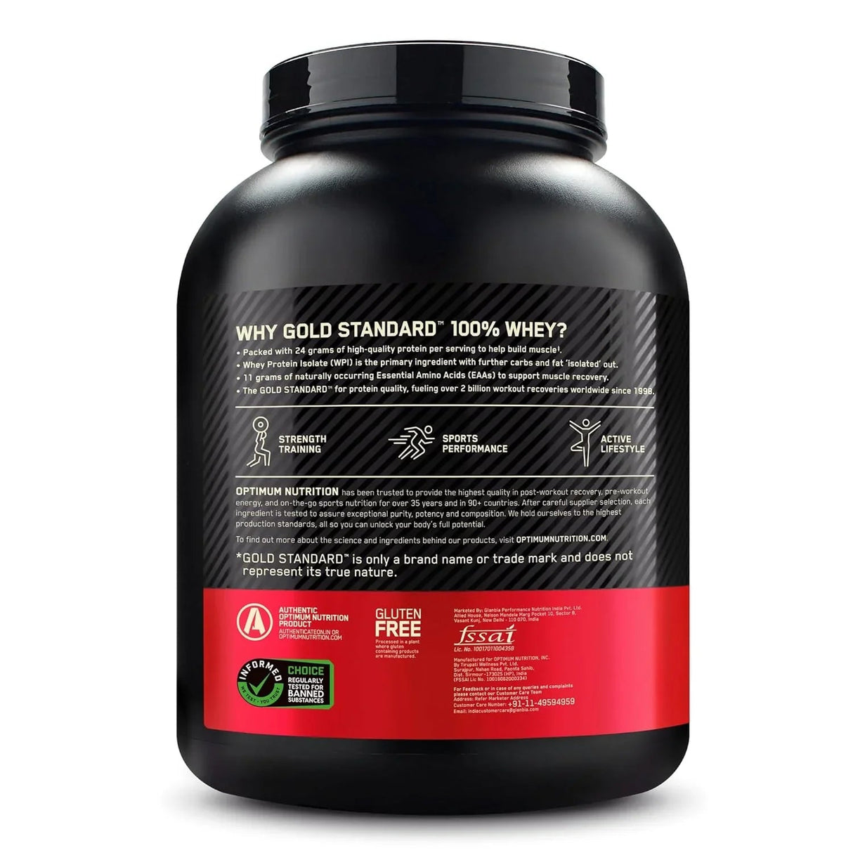 Optimum Nutrition (ON) Gold Standard 100% Whey 5 Lbs + Nutristar Micronized CREA Gold Creatine Monohydrate 250g (83 Servings) - Gold Standard Muscle Growth Combo