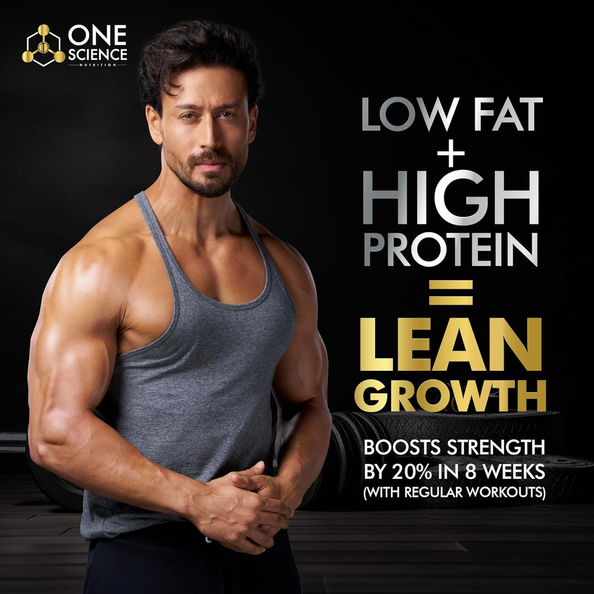One Science Premium Whey Protein 5 Lbs with Micronized Creatine 150 Gm | 25g Protein Per Serving | Lean Bulk Stack