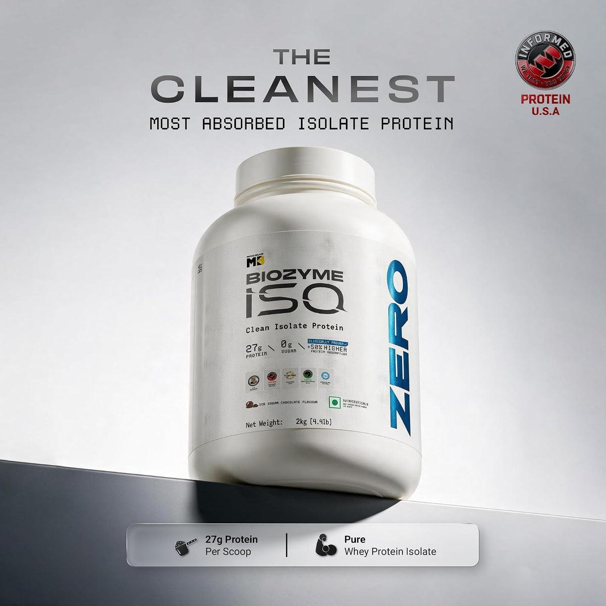 Muscleblaze Biozyme Iso-Zero Low Carb Isolate Protein - 2 Kg