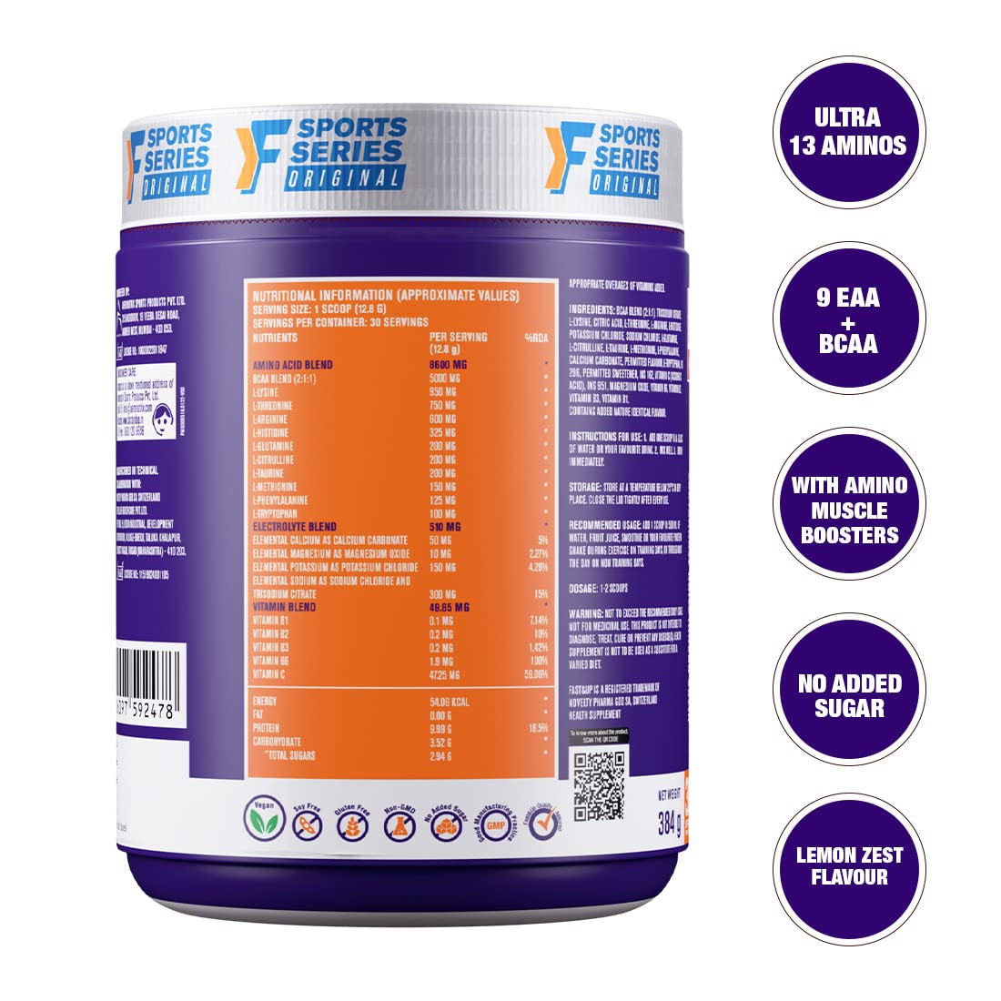 Fast&Up EAA Intra-Training 419G (30 Servings)
