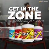Healthfarm Thpre X Pre-Workout Powder – 40 Servings | Energy, Focus & Hydration Support | 500g