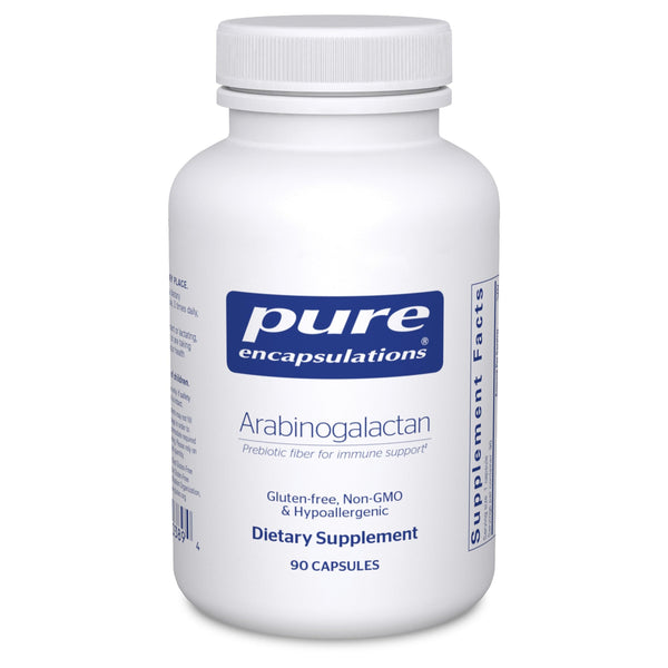 Pure Encapsulations Arabinogalactan Prebiotic Fiber | Gluten-Free, Non-GMO & Hypoallergenic | 90 Capsules