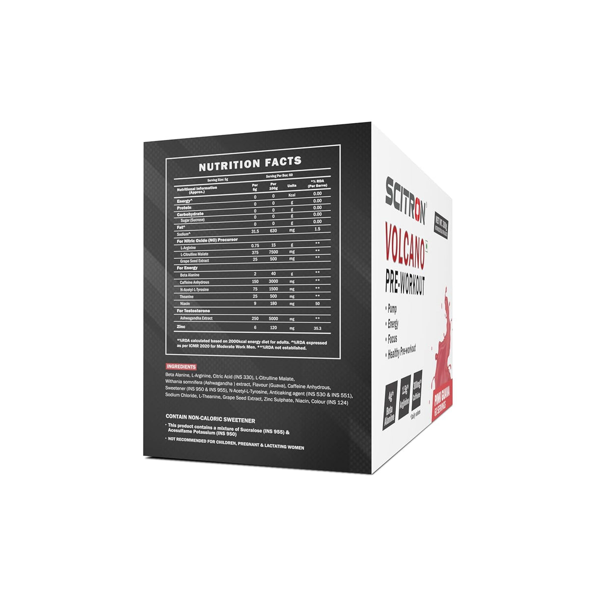 Scitron Volcano Pre Workout 300g, (60 Servings)