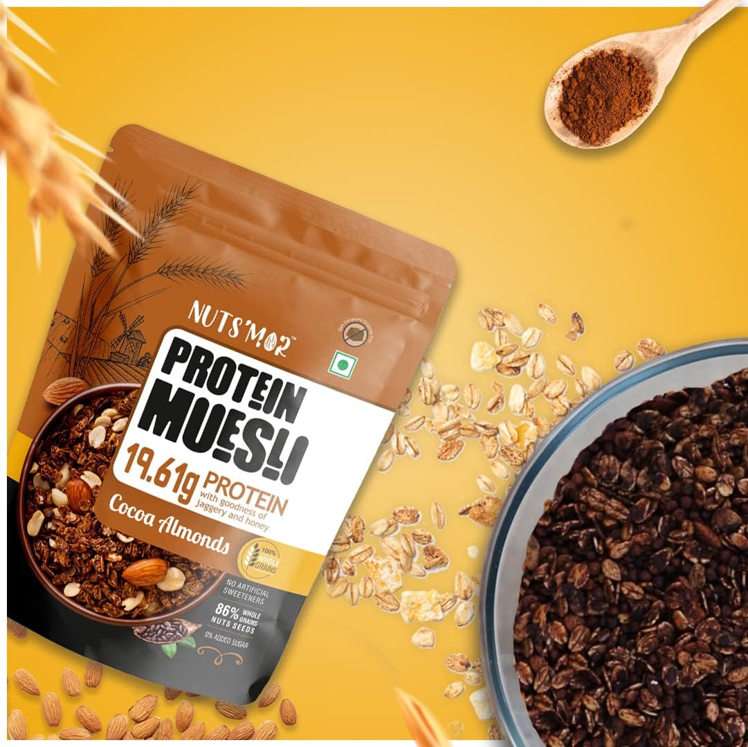 Nuts'Mor Protein Muesli - 900 Gm | 18 Servings