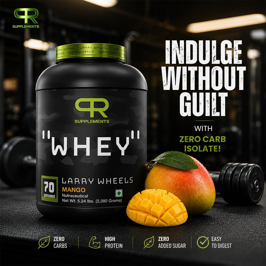 PR Supplements Larry Wheels Whey Protein Powder 2.38kg | Whey Protein Supplement
