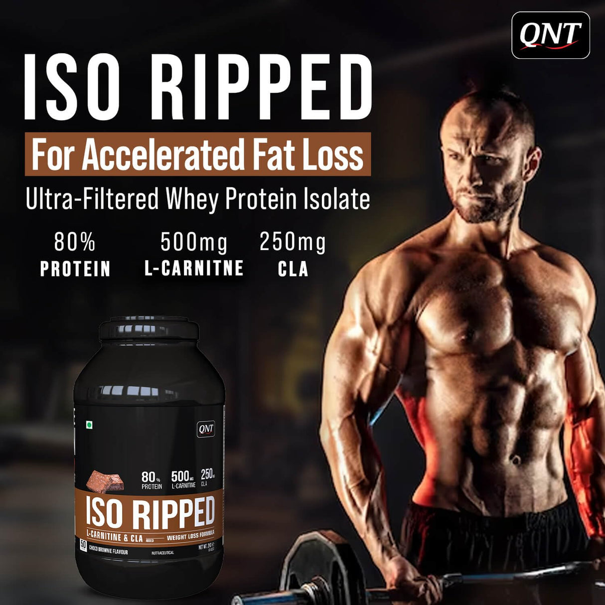 QNT Iso Ripped Whey Isolate Protein - 2.2 Lbs ( 1 Kg)