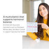 TrueBasics Advanced Multivitamin for Women | Vitamins & Minerals | 90 Tablets
