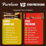 Pureluxe Nutrition Unburdened Protein Bars 55g | 20g Protein | Pack of 6