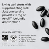 Sports Research Astaxanthin Triple Strength 12mg | 60 Veggie Softgels