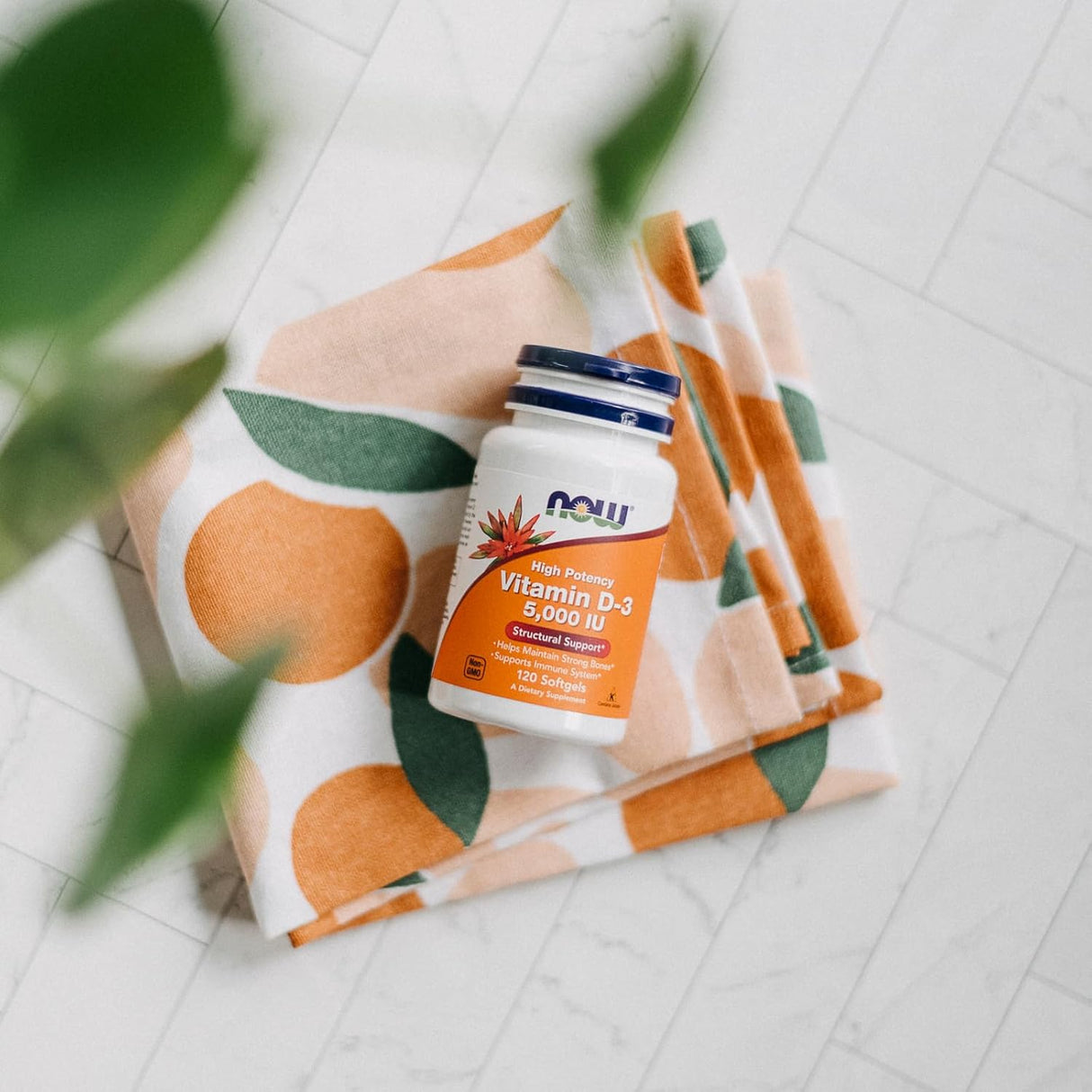 Now Foods Vitamin D-3 5000 IU | High Potency Structural Support | 120 Softgels
