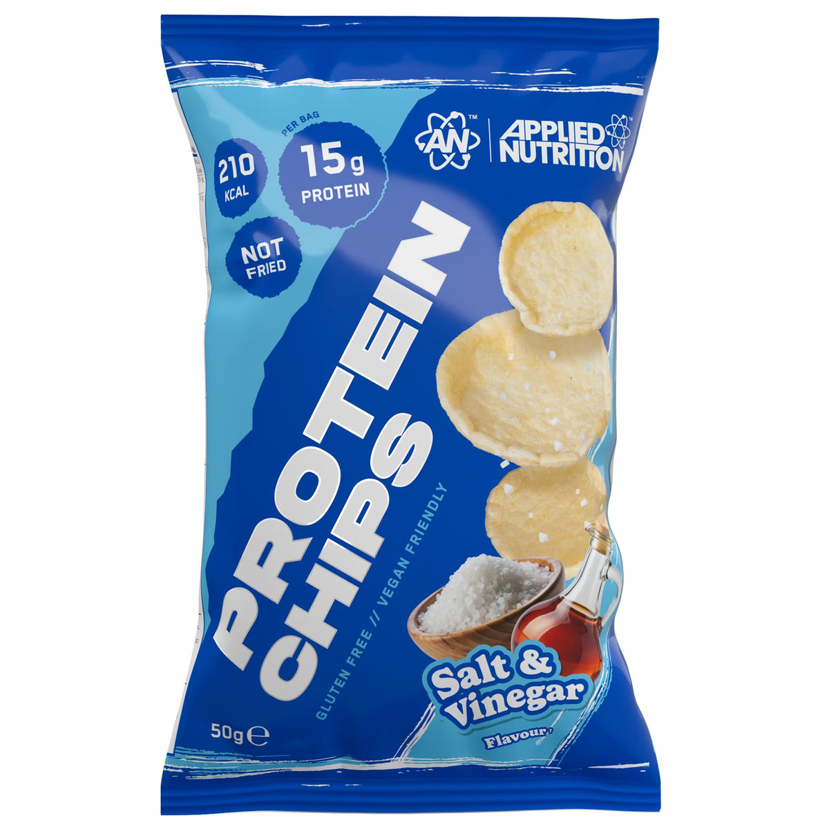 Applied Nutrition Protein Chips | Gluten-Free & Vegan | 15g Protein | 7 x 50g
