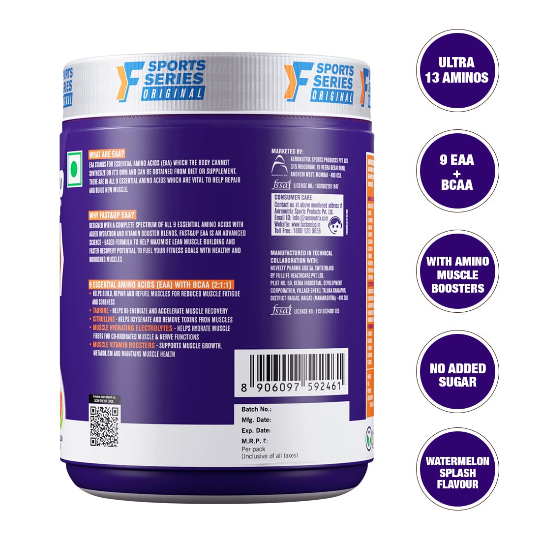 Fast&Up EAA Intra-Training 419G (30 Servings)