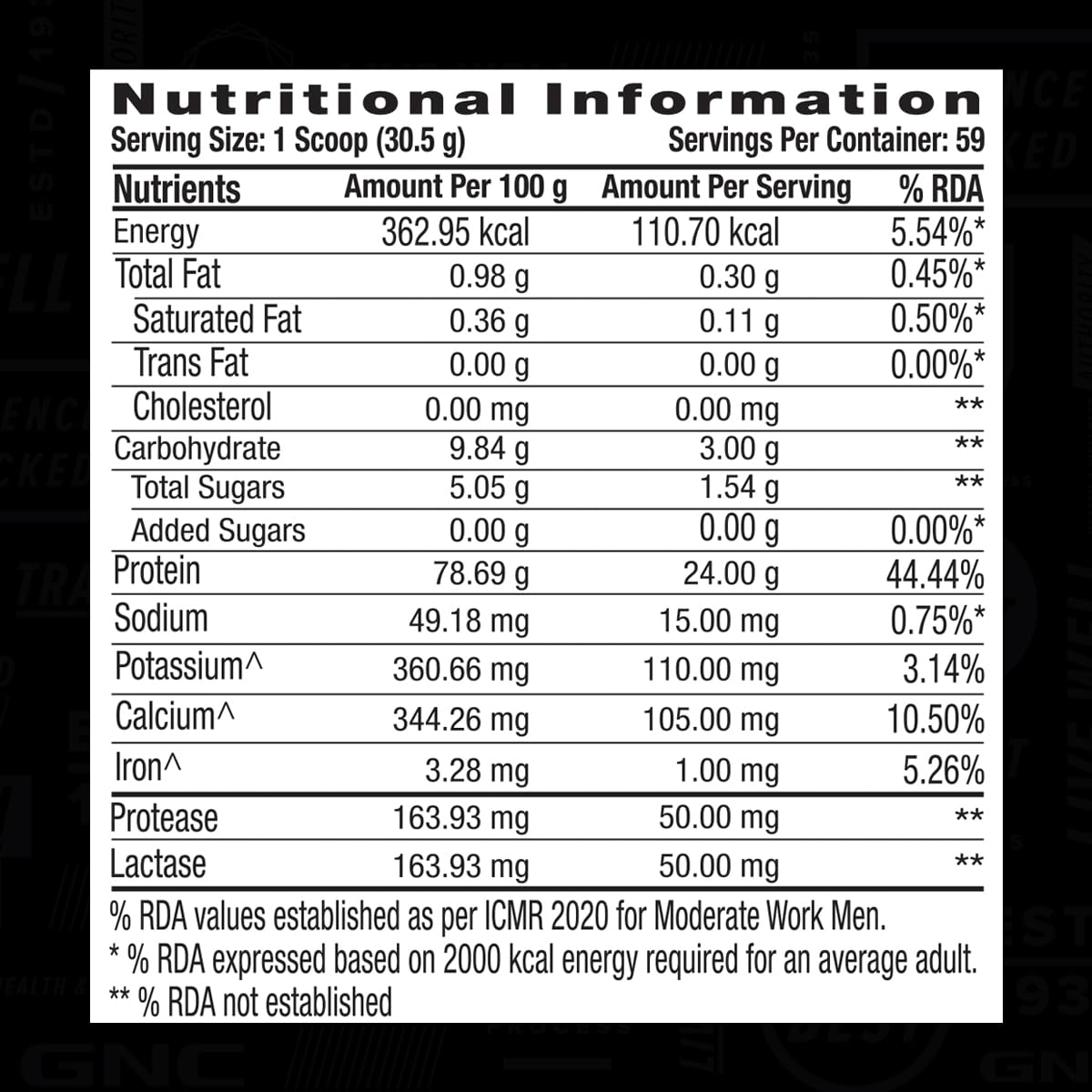 GNC AMP Gold 100% Whey Protein Advance - 4 Lbs