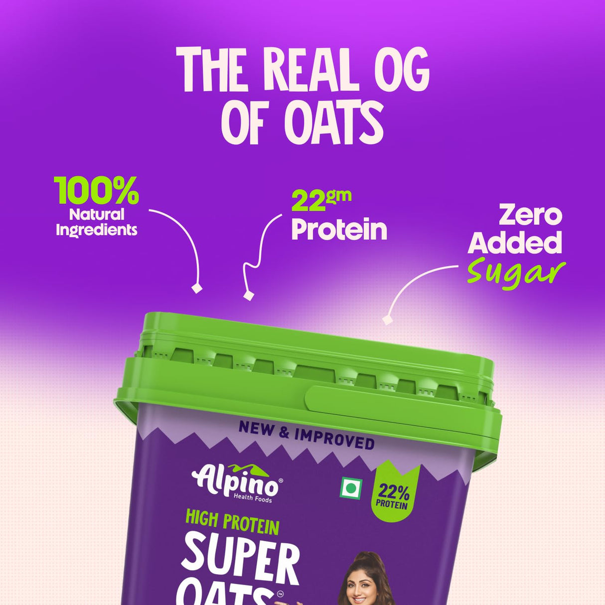 Alpino High Protein Super Rolled Oats - 2.5 Kg