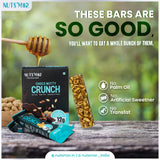 NUTS'MOR Protein Bar – 12g Protein Per Bar (Pack of 6, 300g) | No Added Sugar | 100% Veg | With Vitamins, Minerals & Fibre