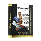 Pureluxe Nutrition Assorted Protein Bars 55g | 20g Protein | Pack of 6