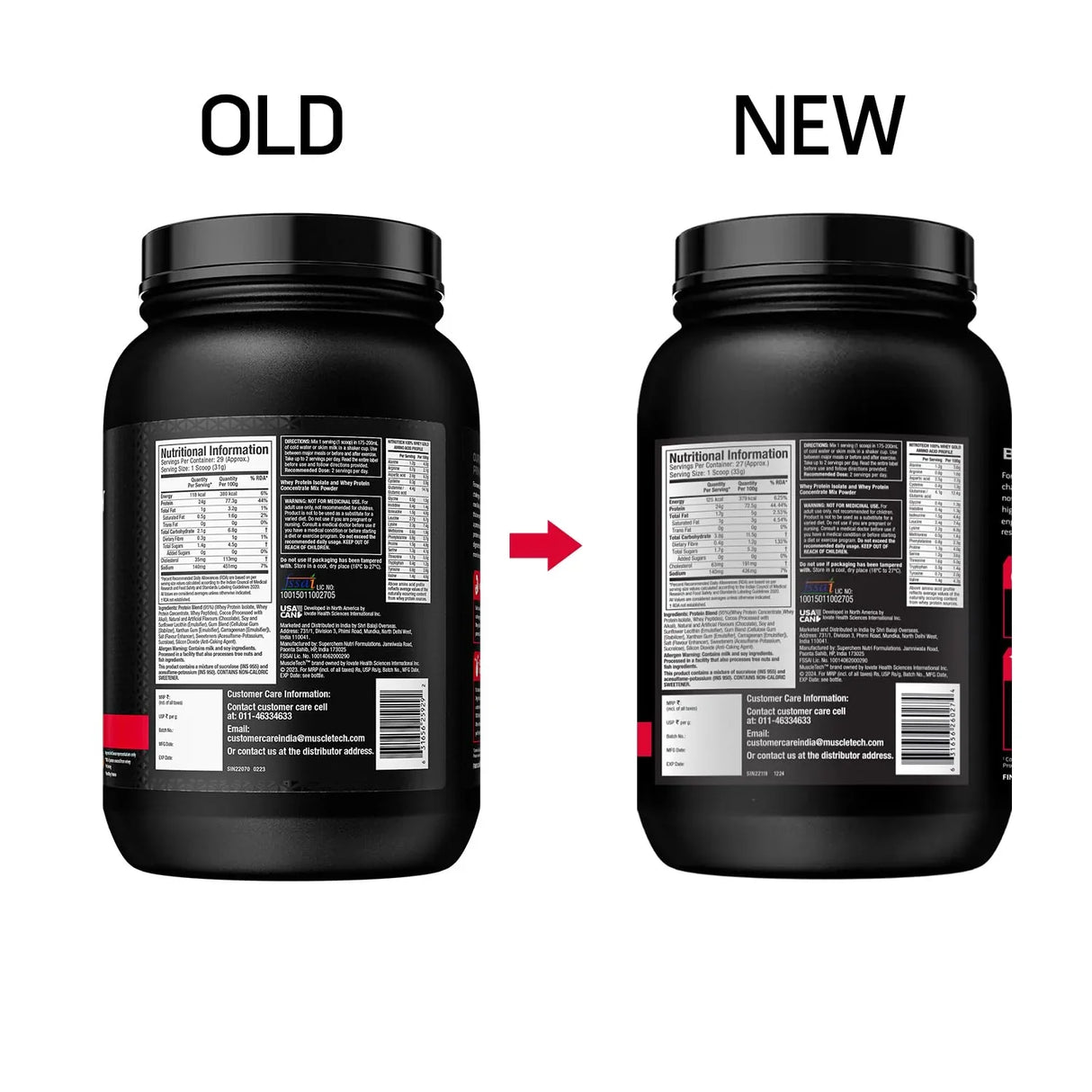 MuscleTech Nitrotech 100% Whey Gold - 2 Lbs