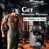 Ripped Up Nutrition 100% Whey Protein Isolate | 27g Protein, Low Carb & Fat | 1.81 Kg, 55 Servings