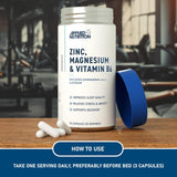 Applied Nutrition ZMA Pro | Zinc, Magnesium, Vitamin B6 & Ashwagandha | 90 Capsules (30 Servings)