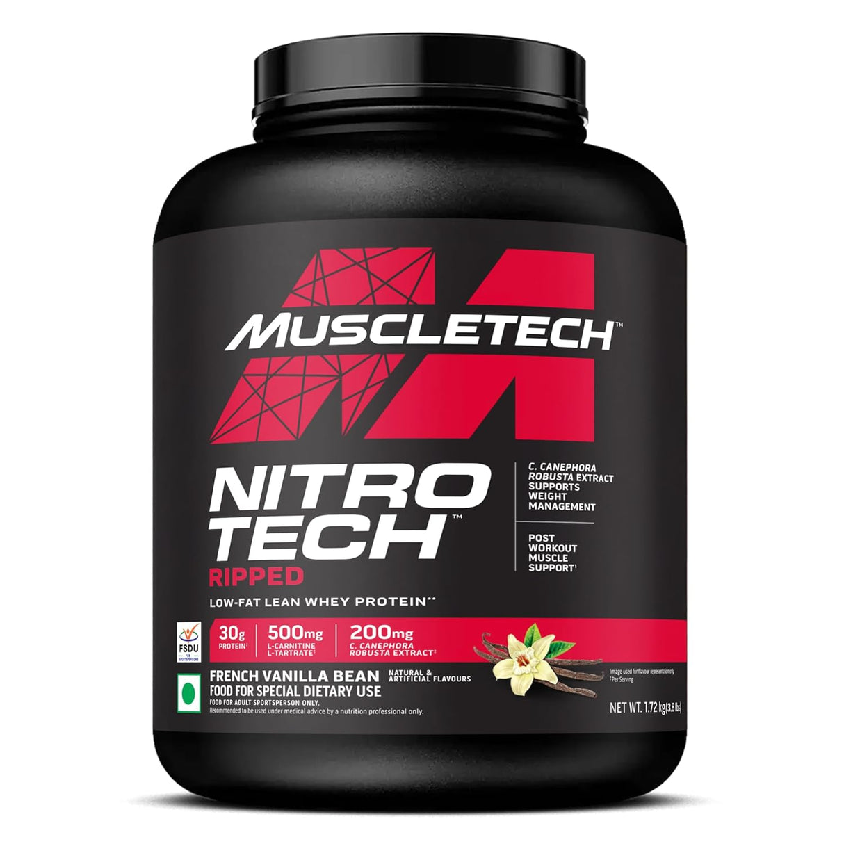 Muscletech Nitro-Tech Ripped 3.8 Lbs (1.72Kg) - 42 Servings