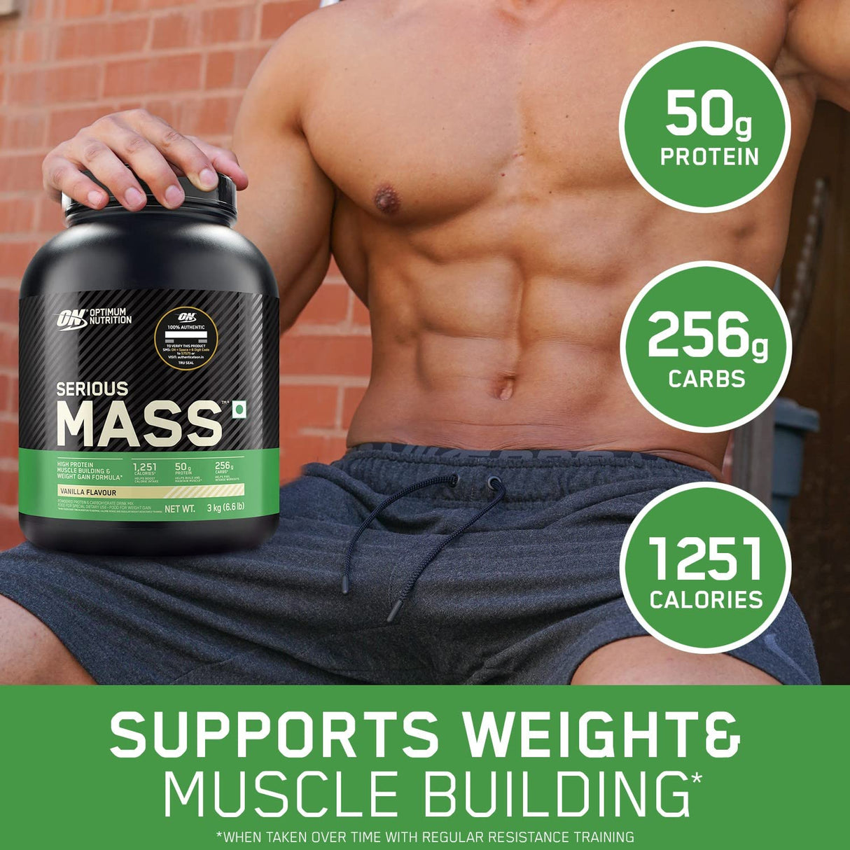 Optimum Nutrition (ON) Serious Mass - 11 Lbs