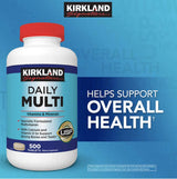 Kirkland Signature Daily Multi | Vitamins & Minerals | 500 Tablets