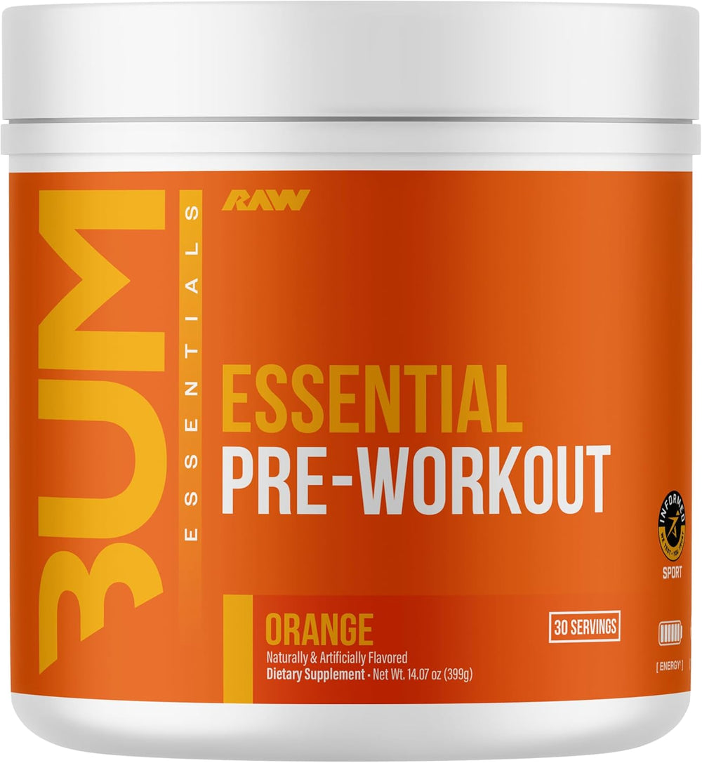 RAW Essential Pre-Workout Powder | Caffeine, L-Citrulline, L-Tyrosine & Beta-Alanine