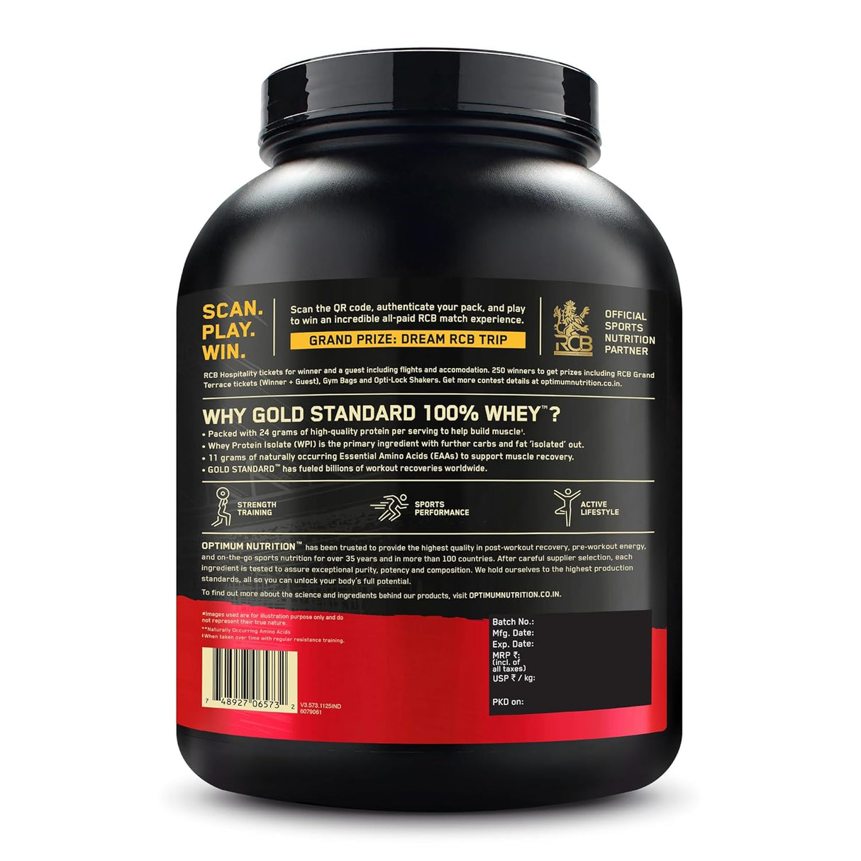 Optimum Nutrition (ON) Gold Standard 100% Whey 5 Lbs
