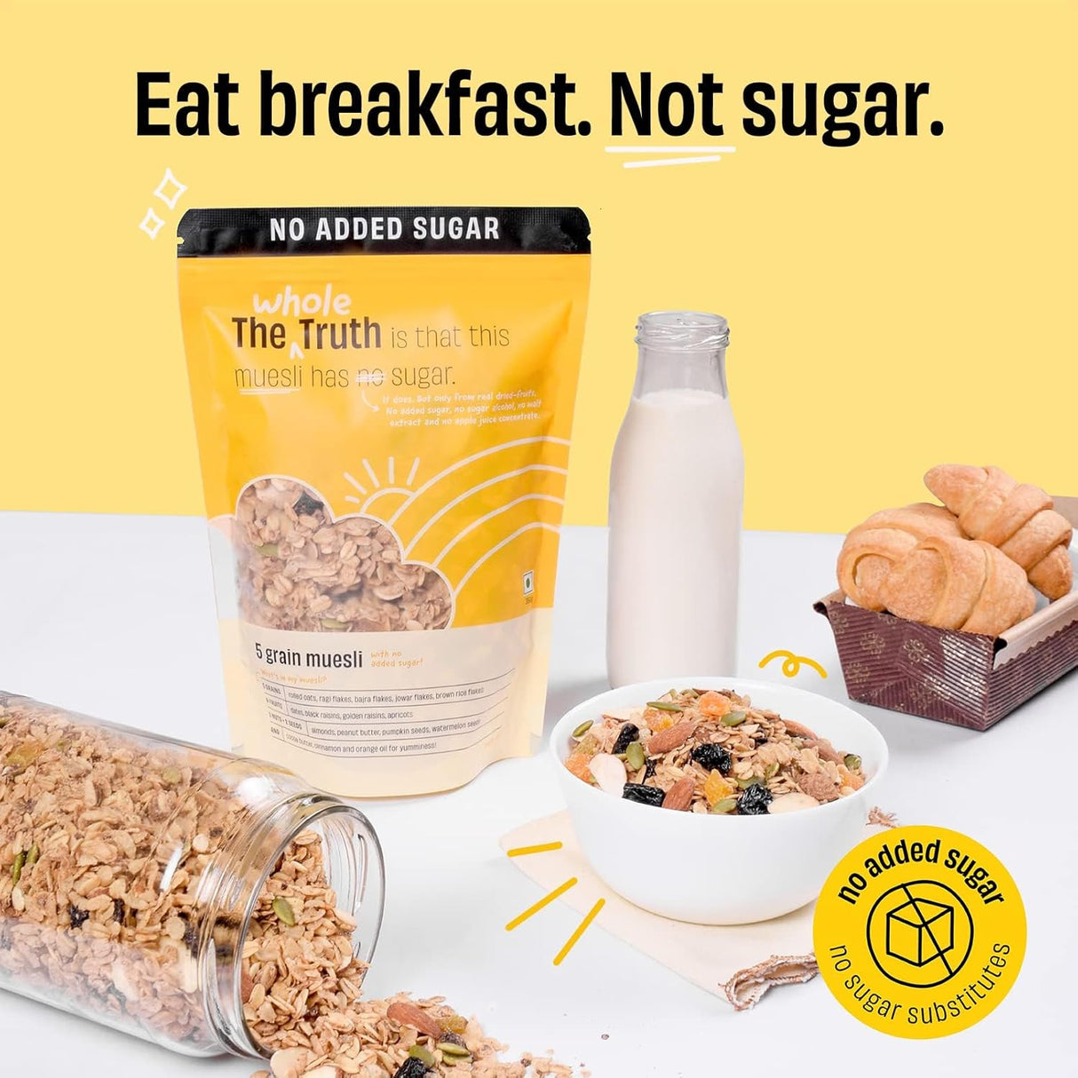 The Whole Truth Crunchy Supersaver Breakfast Muesli - 750g