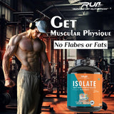 Ripped Up Nutrition 100% Whey Protein Isolate | 27g Protein, Low Carb & Fat | 1.81 Kg, 55 Servings