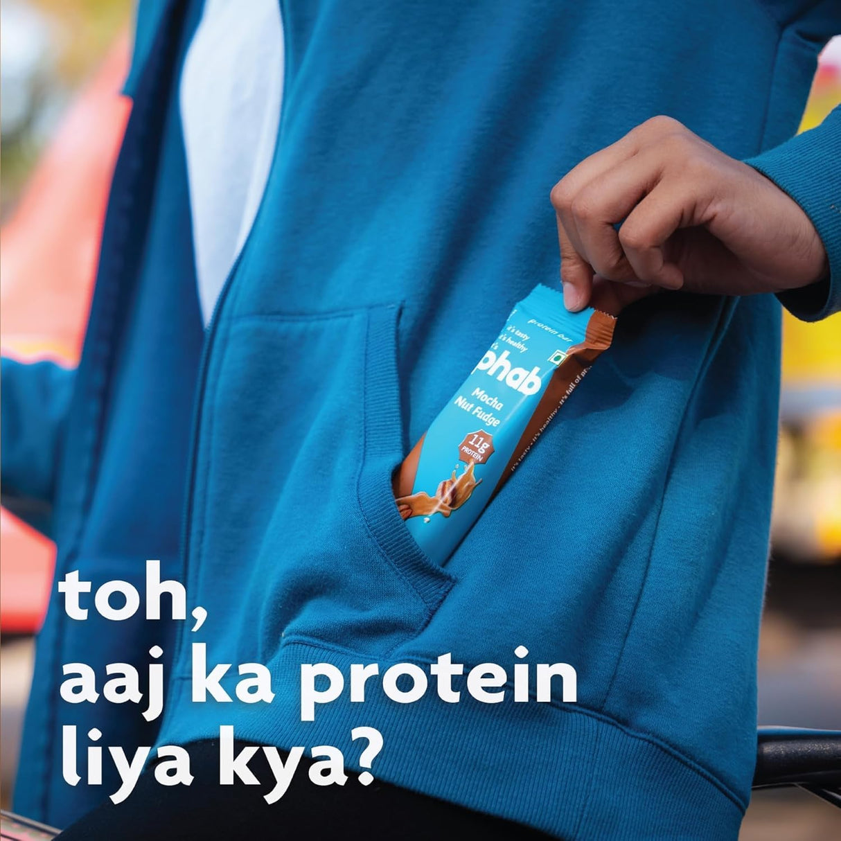 PHAB Fudge Protein Bars | 11g Protein | Pack of 12