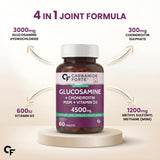 Carbamide Forte Glucosamine Joint Support Tablets for Mobility & Flexibility - 60 Tablets