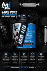 BPI Sports ISO HD Whey Isolate and Hydrolysate - 4.4 Lbs