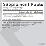 Sports Research Astaxanthin Plant-Based 12mg | 60 Veggie Softgels