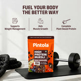 Pintola High Protein Dark Chocolate & Cranberry Muesli 1kg | 25g Protein | High Fibre