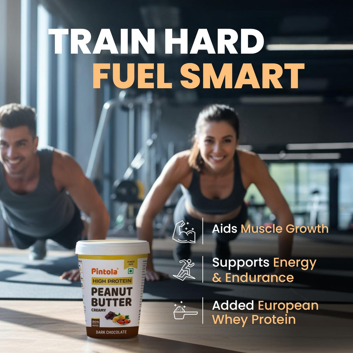 Pintola High Protein Peanut Butter Dark Chocolate 1 Kg | 30g Protein