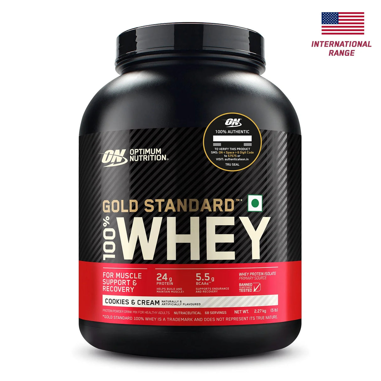 Optimum Nutrition (ON) Gold Standard 100% Whey 5 Lbs (Imported)