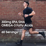 Optimum Nutrition (ON) Gold Standard 100% Whey 5lbs + Fish Oil 1000mg | 180mg EPA, 120mg DHA | 60 Softgels Combo