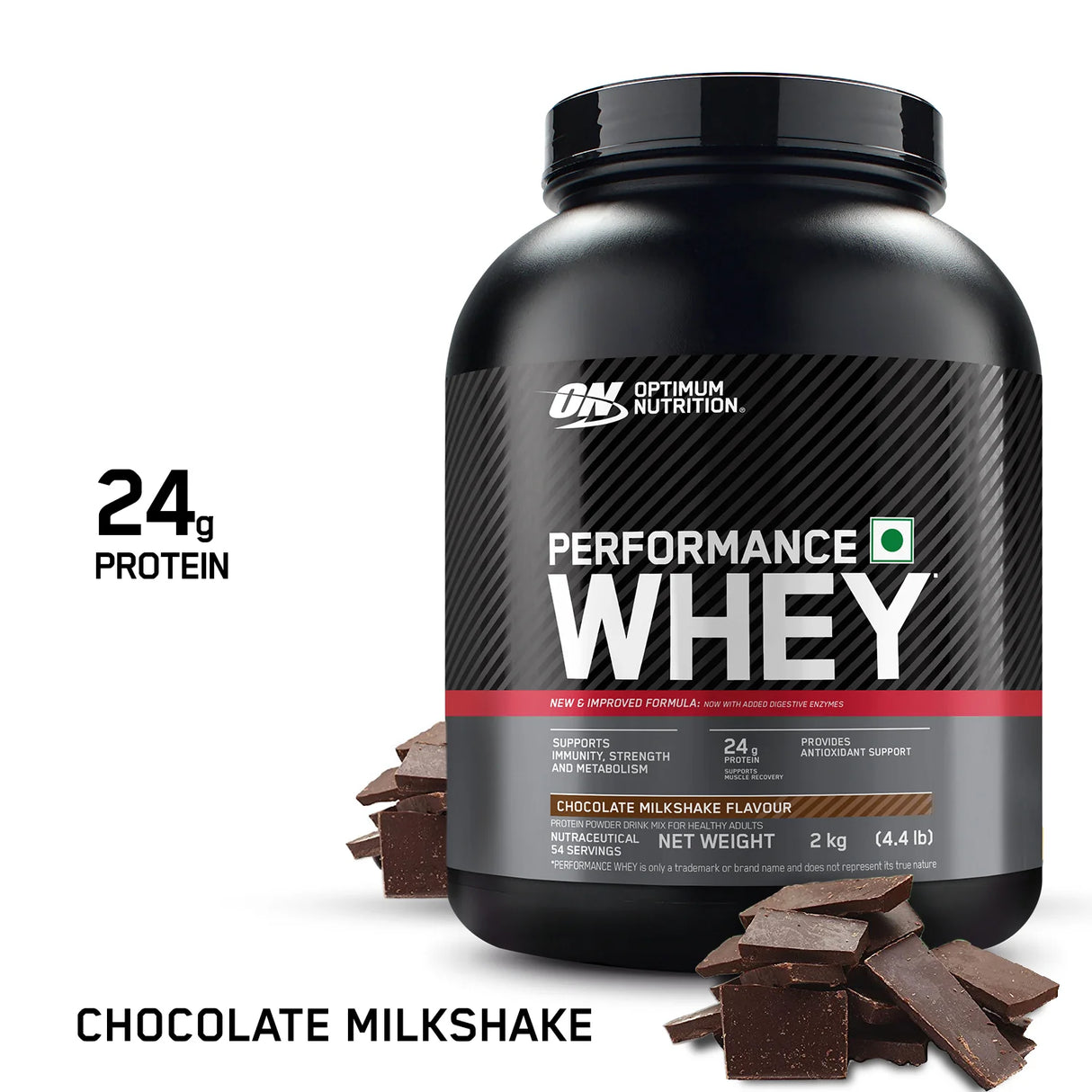 Optimum Nutrition (ON) Performance Whey Protein Powder, 4.4 Lbs