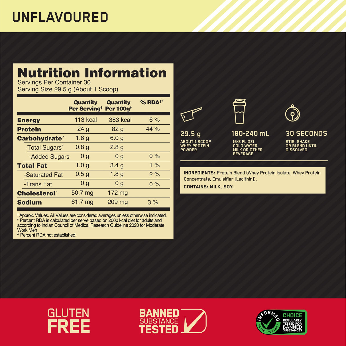 Optimum Nutrition (ON) Gold Standard 100% Whey 2 Lbs