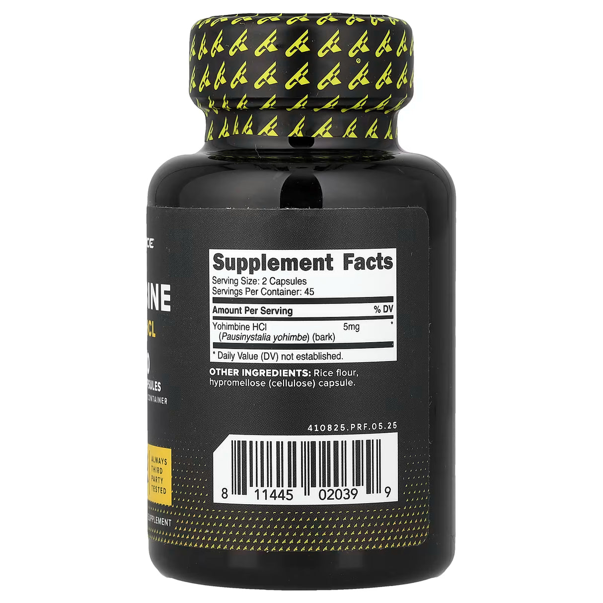 PrimaForce Yohimbine HCl Formula 2.5mg | 90 Capsules