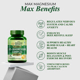Himalayan Organics Magnesium Complex Supplement | 60 Veg Tablets | Sleep & Muscle Support