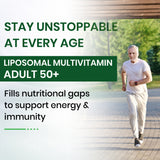 Himalayan Organics Liposomal Multivitamin 50+ | 60 Veg Capsules | Energy, Immunity & Overall Health Support