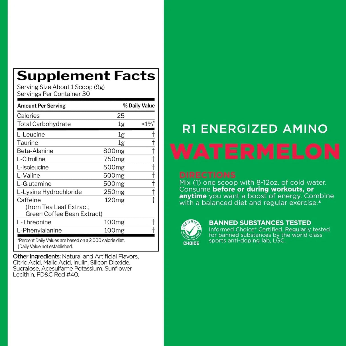 RULE1 Energized Amino, 30 Servings