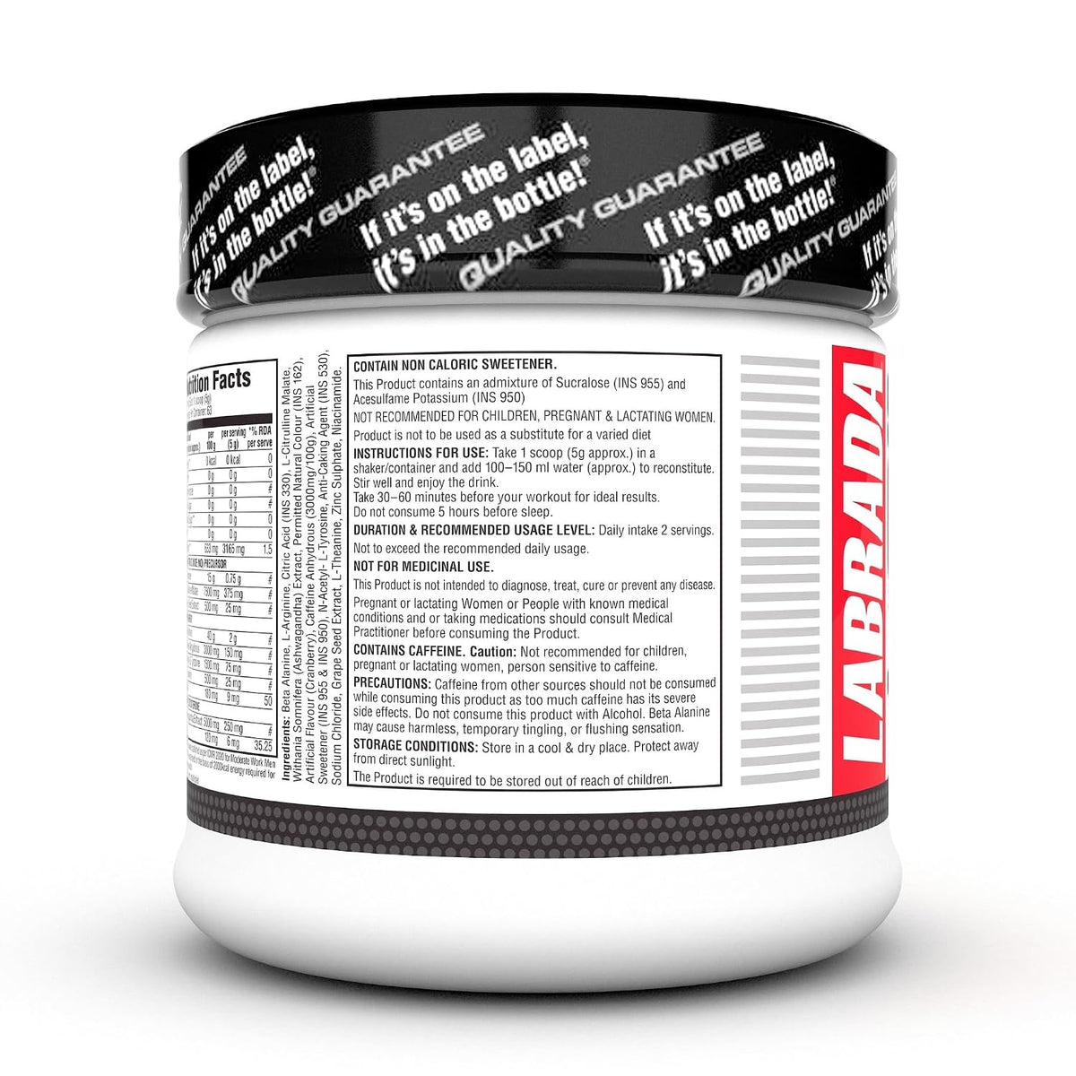Labrada Super Charge Pre-Workout Concentrate Powder 315g | 63 Servings