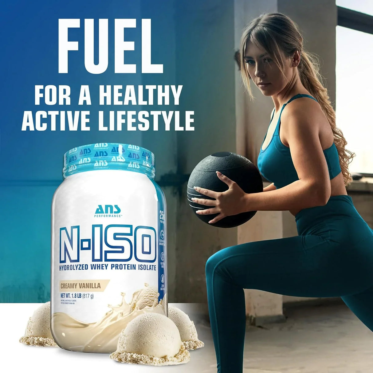 Ans N-ISO Hydrolyzed Whey Protein Isolate - 1.8 Lbs